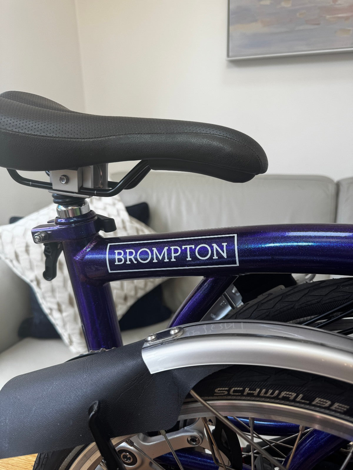 Brompton M6L Folding Bicycle - PURPLE METALLIC - 6 Speed - MINT