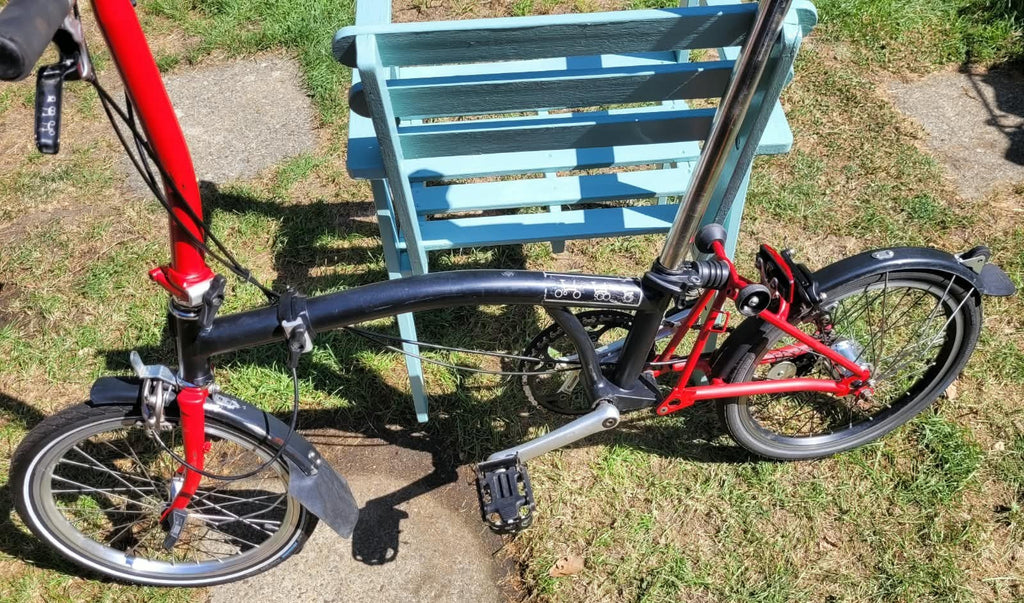 Brompton S3L Folding Bike Sturmey-Archer 5-Speed Hub S-Type Bars Mudguards