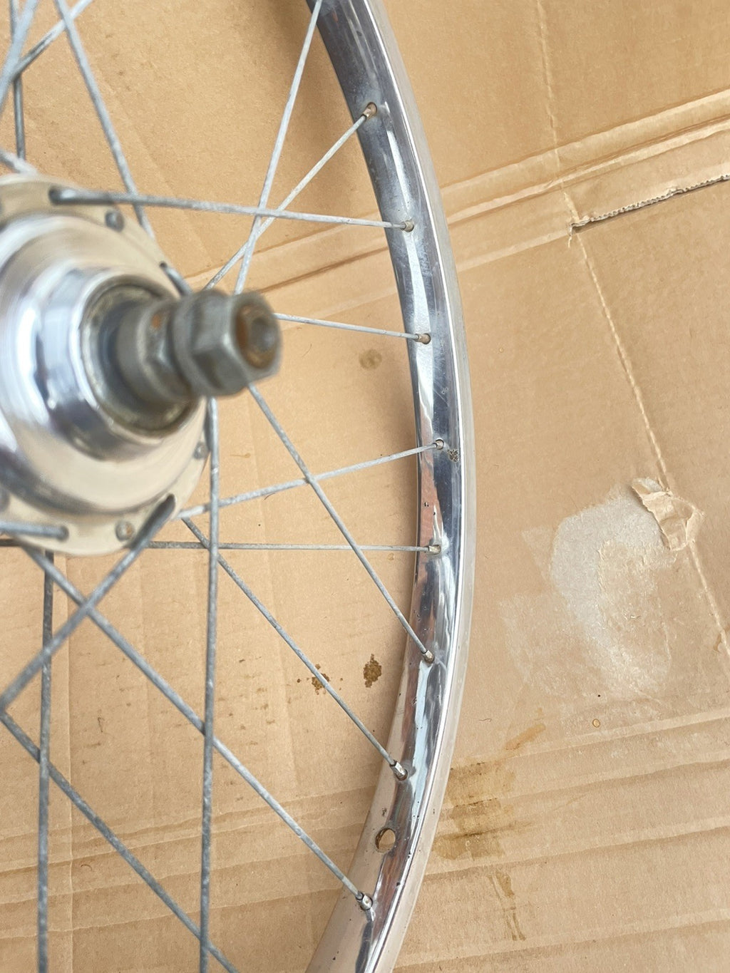 VINTAGE RETRO RALEIGH shopper rear WHEEL 20x 1 3/8th
