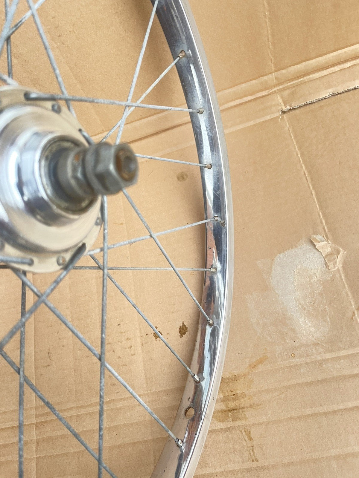 VINTAGE RETRO RALEIGH shopper rear WHEEL 20x 1 3/8th