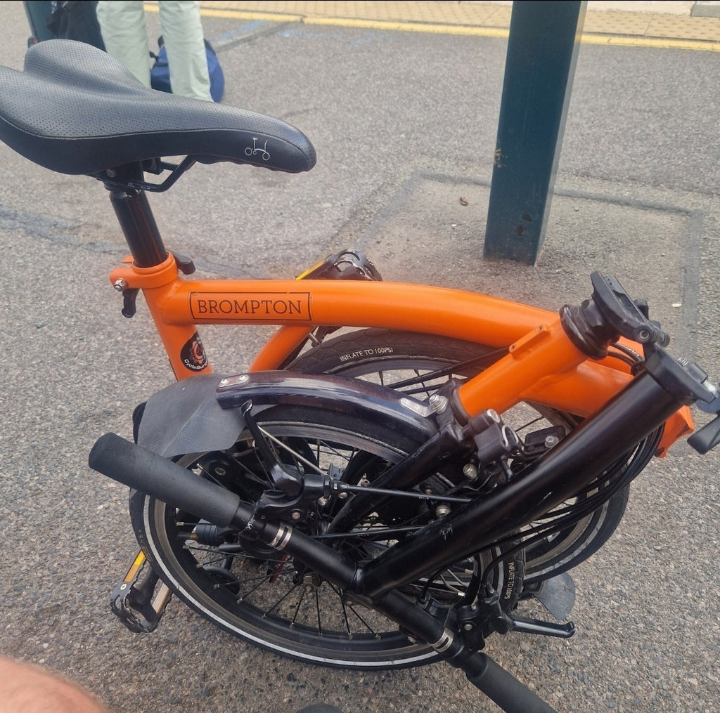 2016 Brompton S6L Black Edition Orange 6 Speed Rare Limited Edition