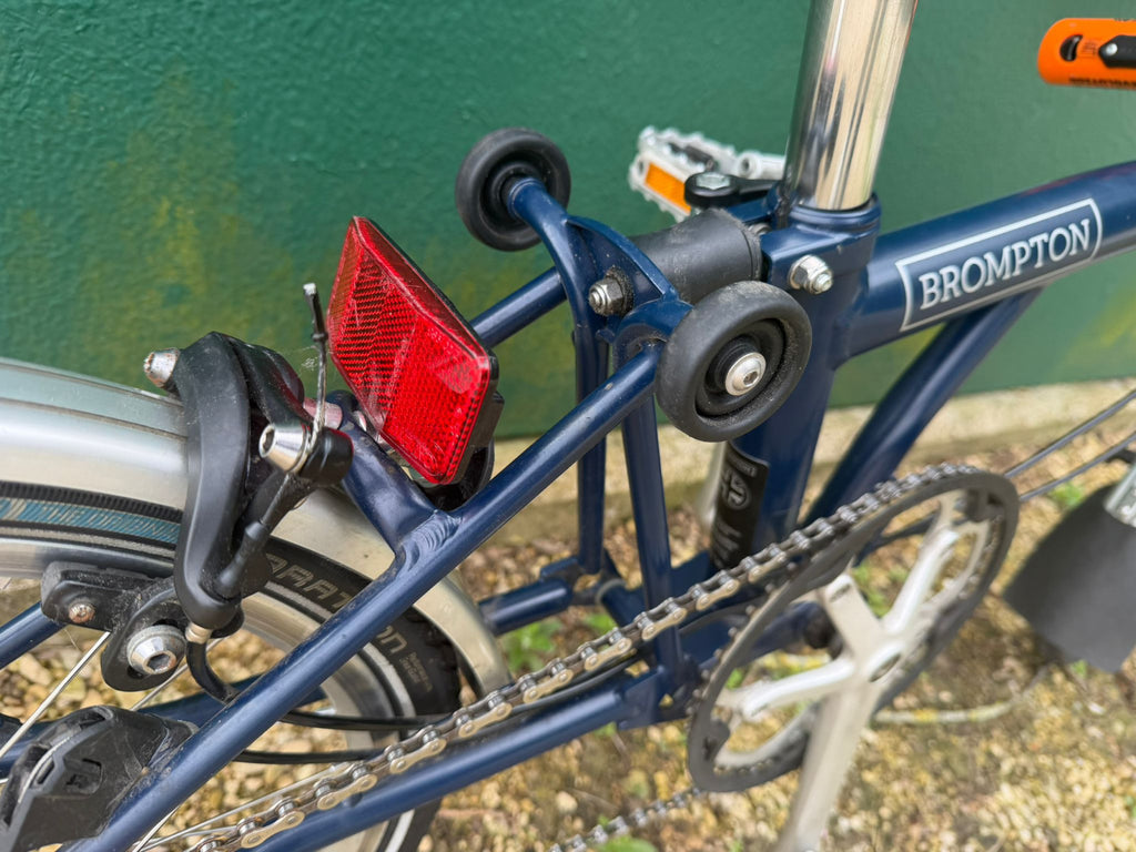 Brompton C Line M3L (3 Speed)  folding bicycle - Tempest  Blue