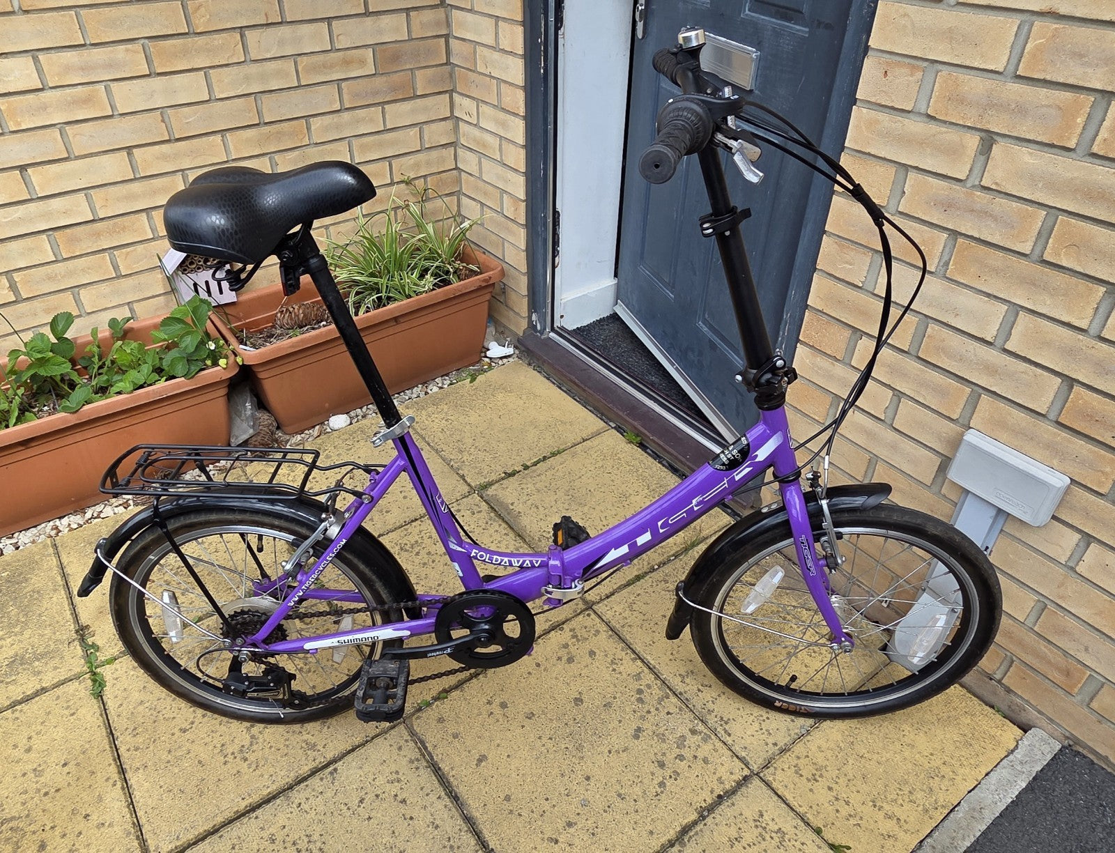 Tiger Foldaway 20" Wheel Folding Bike - 6-Spd Shimano - Purple - Great Condition