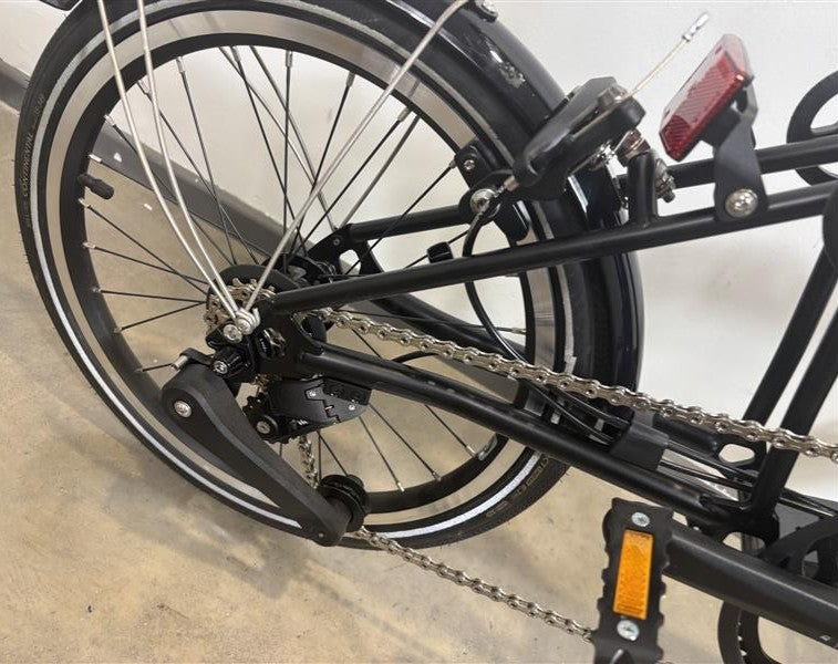 Brompton P Line 4 Speed 2022 Low Handlebar Folding Bike - Midnight Black