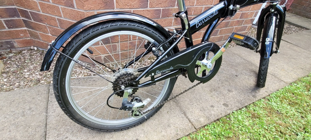 Apus Barracuda Folding Bicycle, Black, 20", Barely Used, Excellent, Commuter, A+