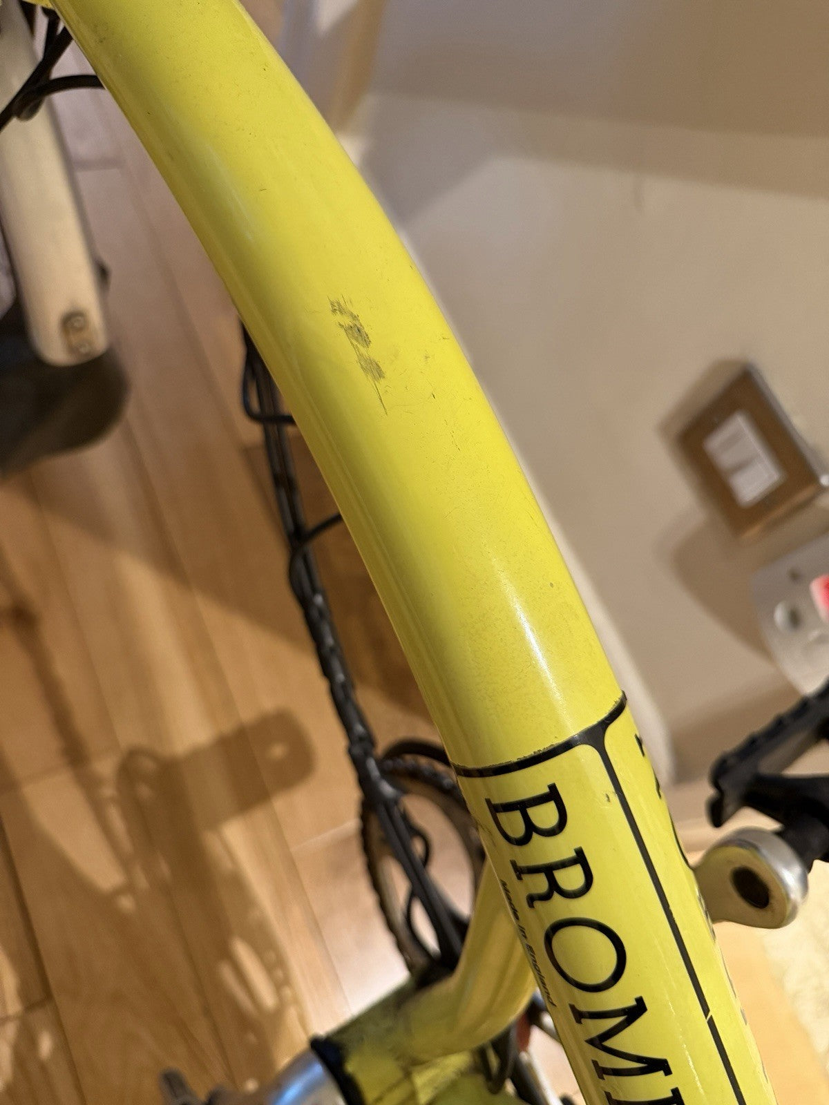 Brompton M6L 6-Speed Folding Bike Yellow 16in Steel Frame M-Type Mudguards