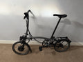Brompton P Line electric 4 speed (rare H Bar) Storm Grey. Pick up London / Derby