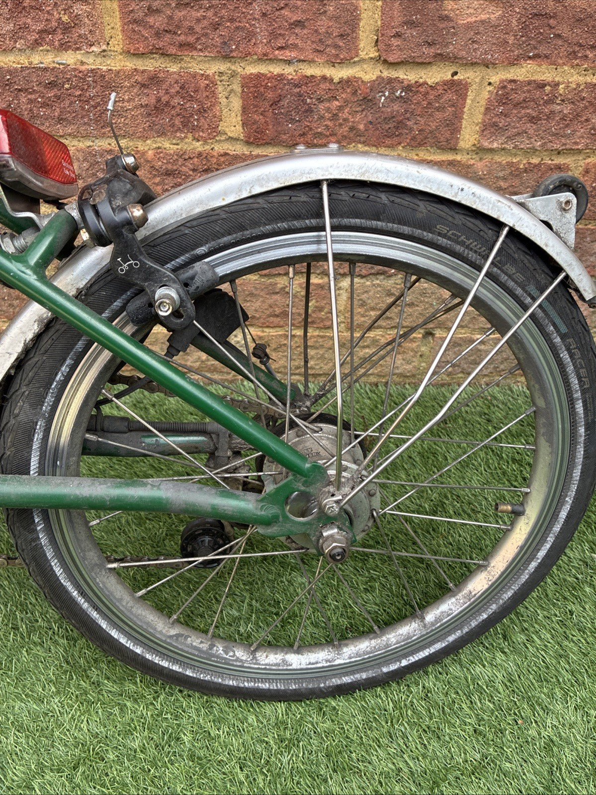 Brompton folding bike, 6 speed, British racing Green, See Description