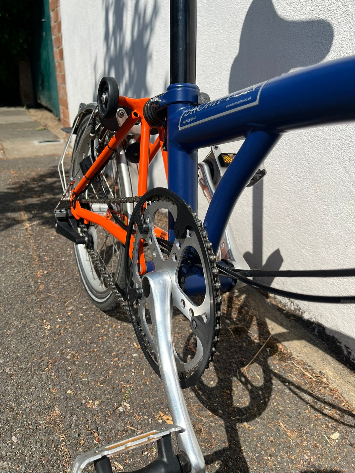 Brompton M3L C Line Dynamo Light 3 speed Navy Blue Red M-type Folding Bike