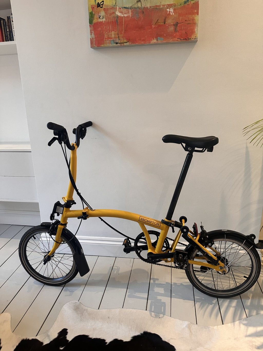 Brompton Folding Bike – 6-Speed Yellow - Excellent Condition