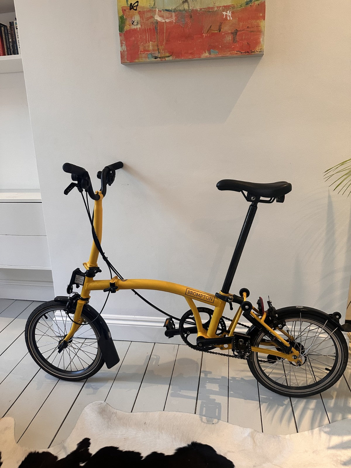 Brompton Folding Bike – 6-Speed Yellow - Excellent Condition