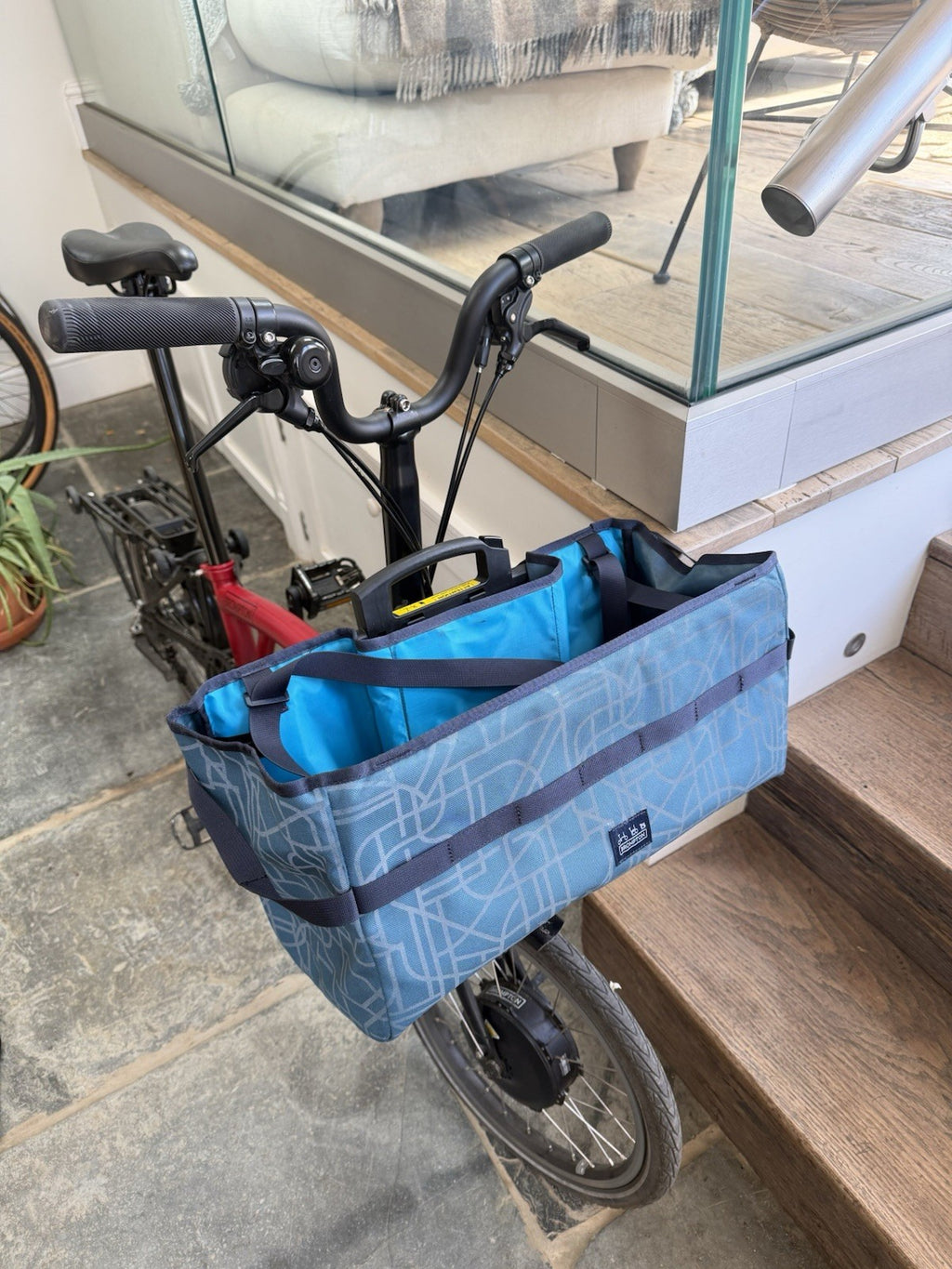 Brompton C-line 6-speed Maroon Red With Three Brompton Bags