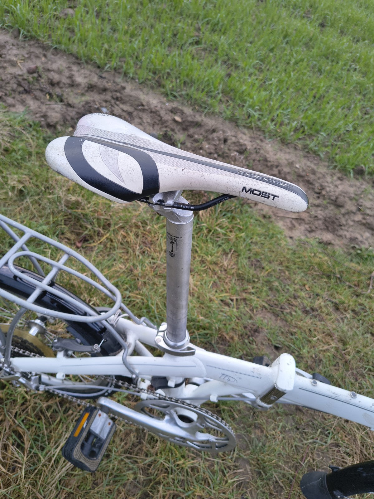 Dahon Mu P8 Folding Bike Cycle White Aluminium Frame 8 Speed 20" Wheel Serviced