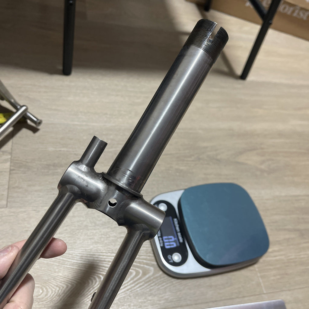 TITANIUM Brompton Rear Triangle + Fork Black SuperLight  Worldwide