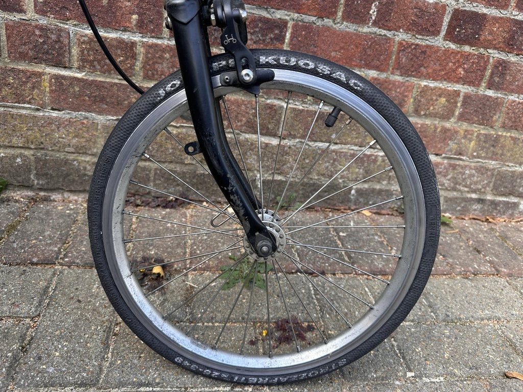 Brompton Folding Bike Super light Wheels Black Single Speed