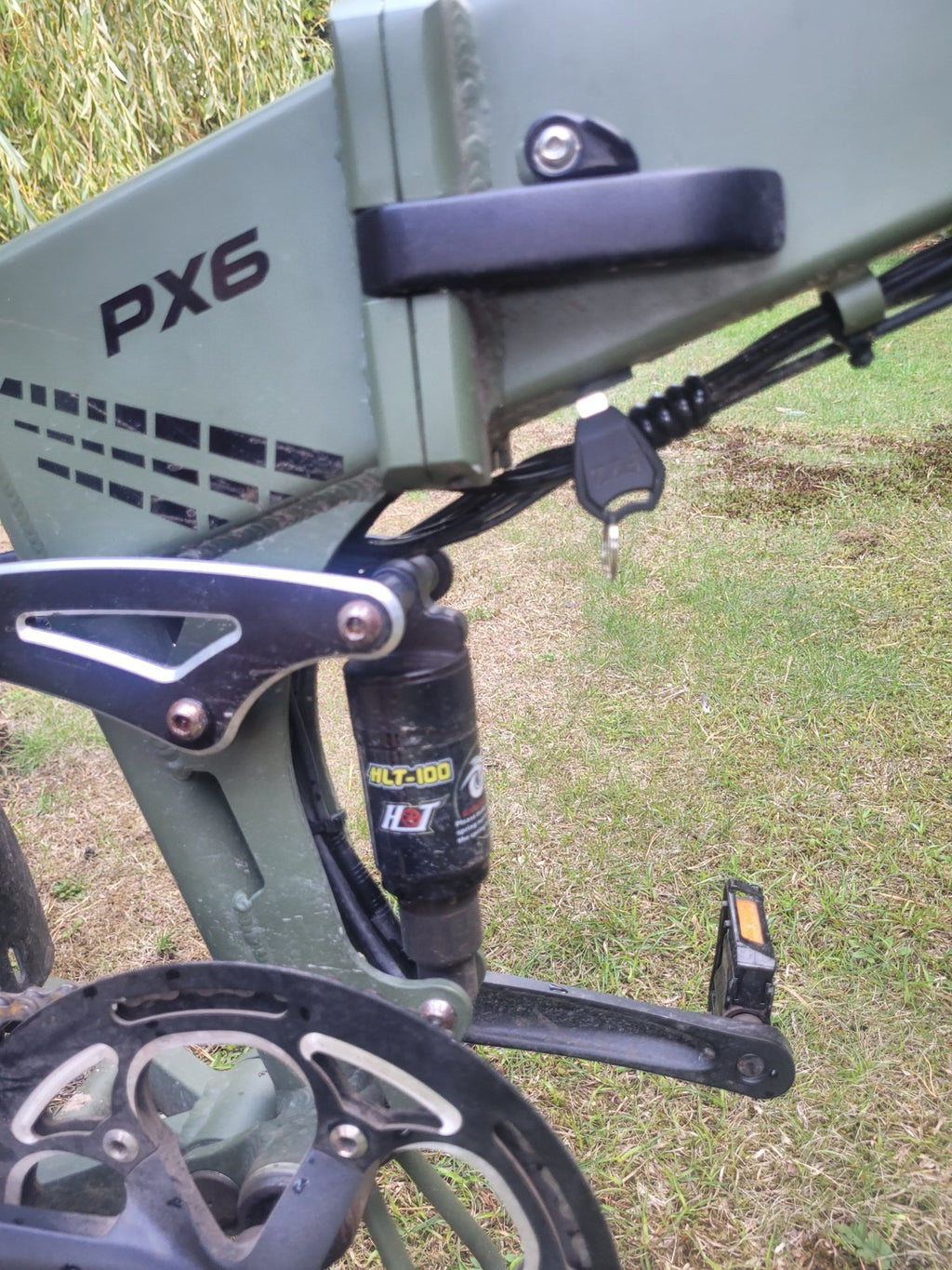 Paselec PX6 Folding Bike - Suspension, Charger, x2 Keys, Spare Motors