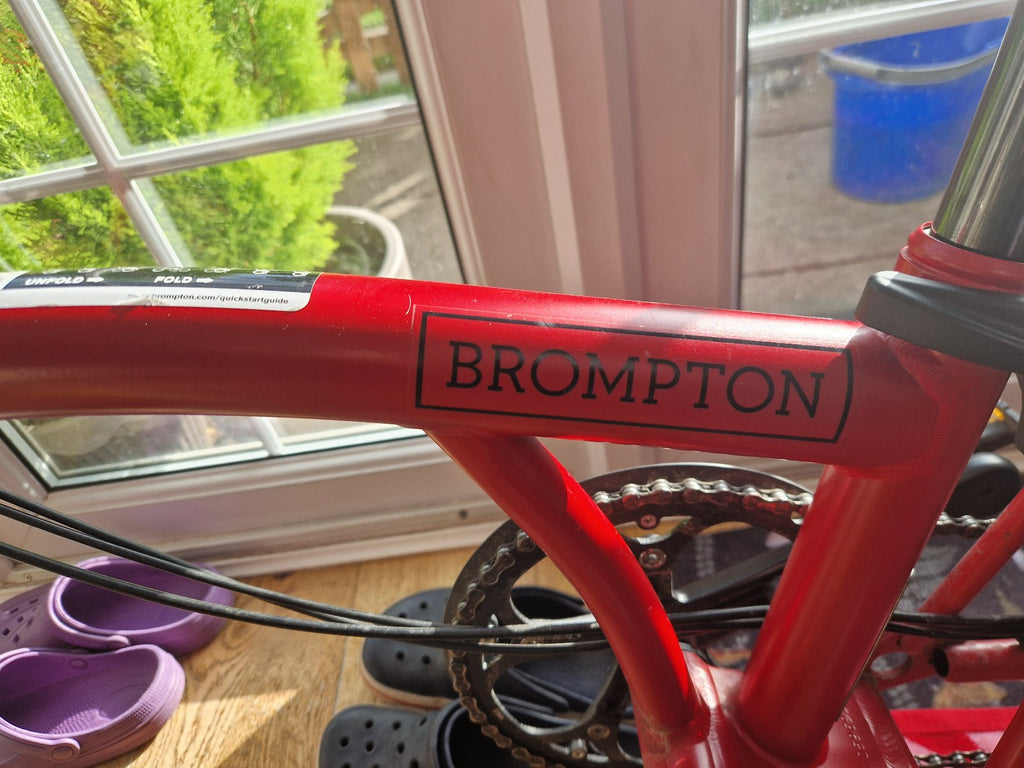 Brompton Folding C Line Bike 6-Speed, Red
