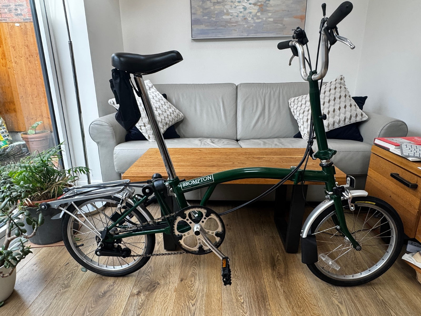 Classic 6-Speed Brompton Folding Bicycle B - Racing Green - MINT