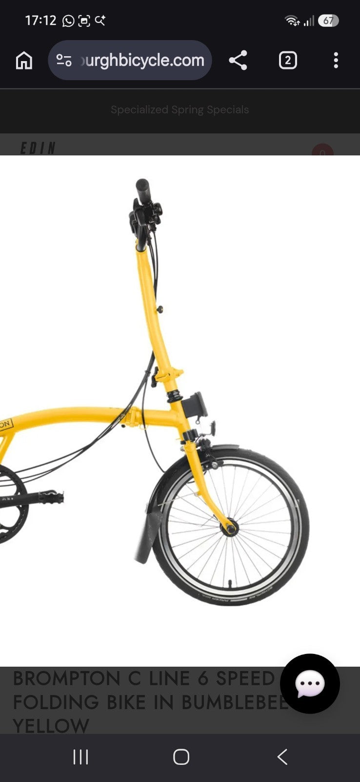 BROMPTON C LINE,  6 SPEED