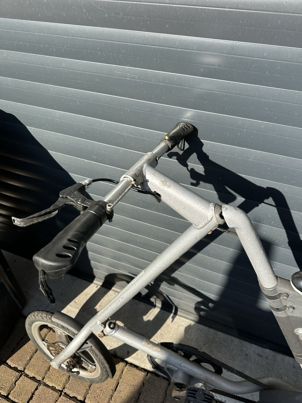 STRIDA Folding Bike - Silver - Good condition Can Post