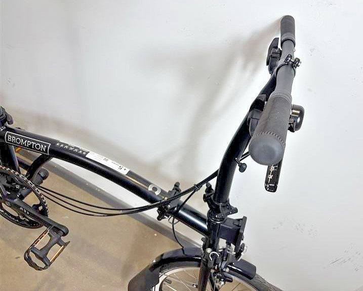 Brompton C Line 6 Speed 2024 Low Handlebar Folding Bike - Matt Black