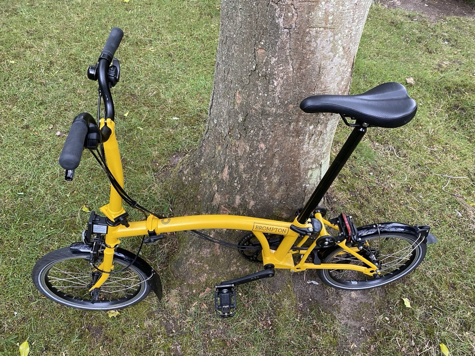 Brompton bike C-line 12-speed 2025 mid bar In bumblebee yellow