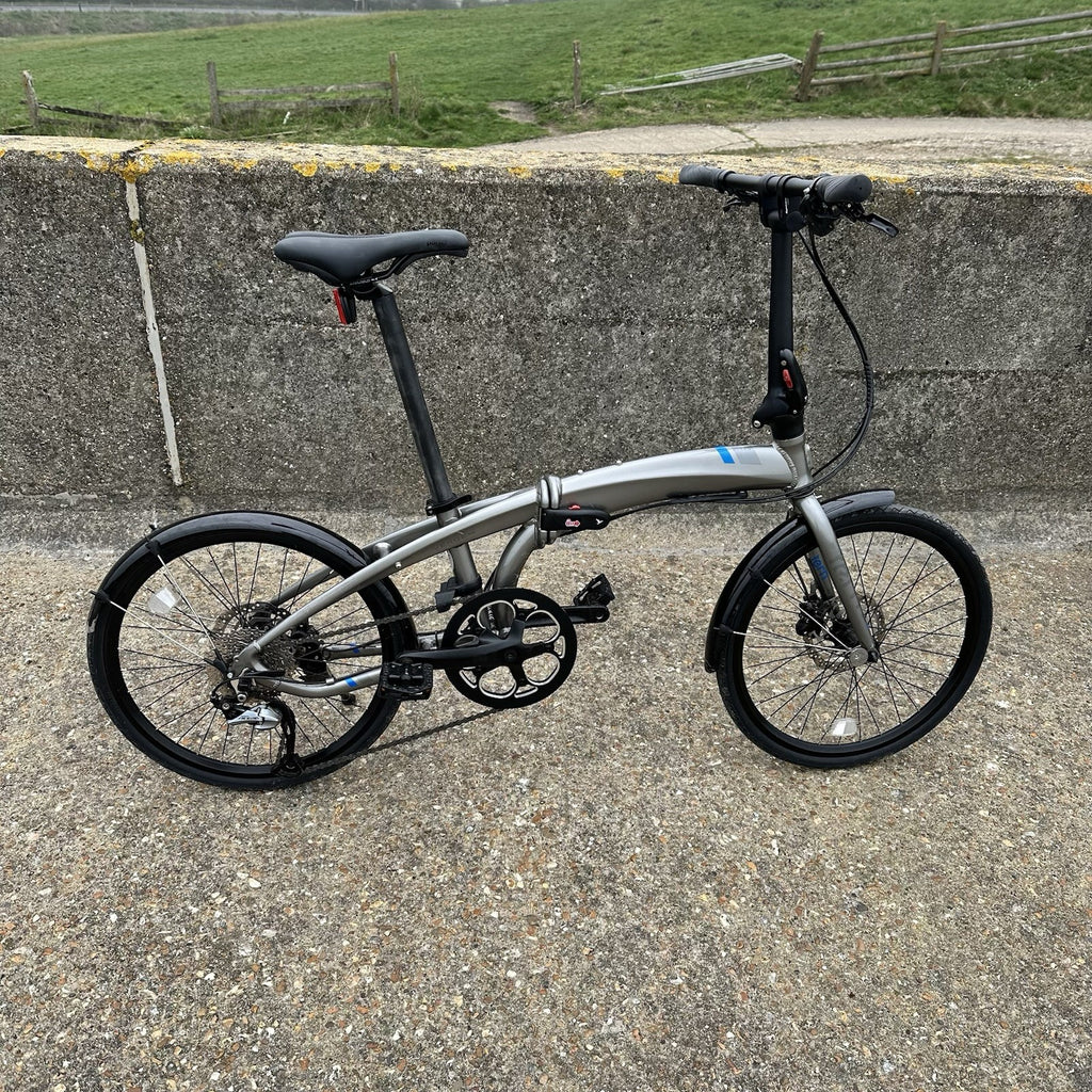 Tern Verge D9 Speed Folding Bike Hydraulic Disc Brakes Mudguards Excellent 🚲