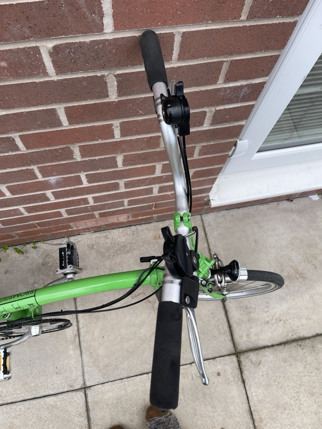 Brompton Folding Bike M6R 6 Speed Green 2008 M Type Rack Mudguards Lights