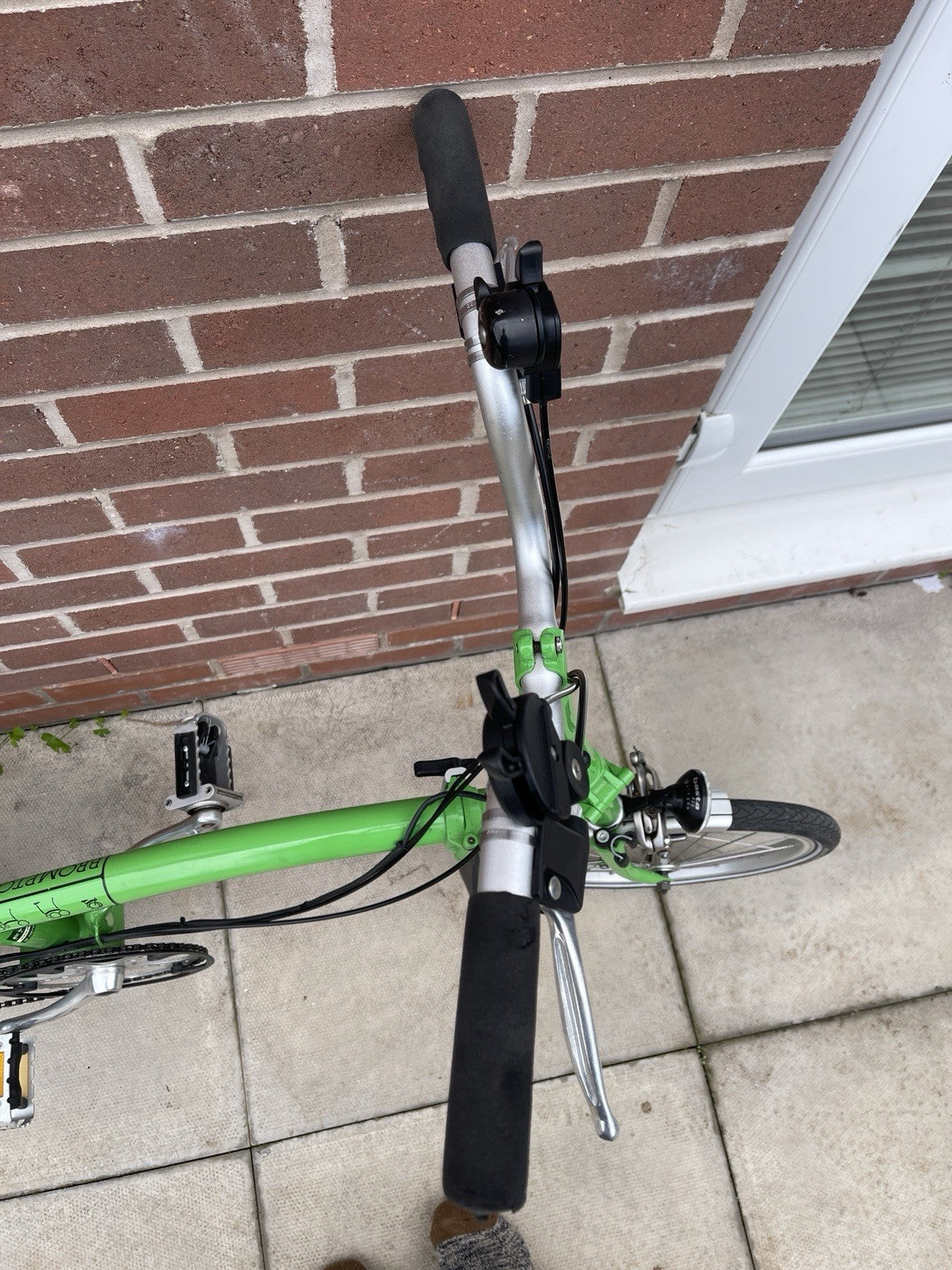 Brompton Folding Bike M6R 6 Speed Green 2008 M Type Rack Mudguards Lights