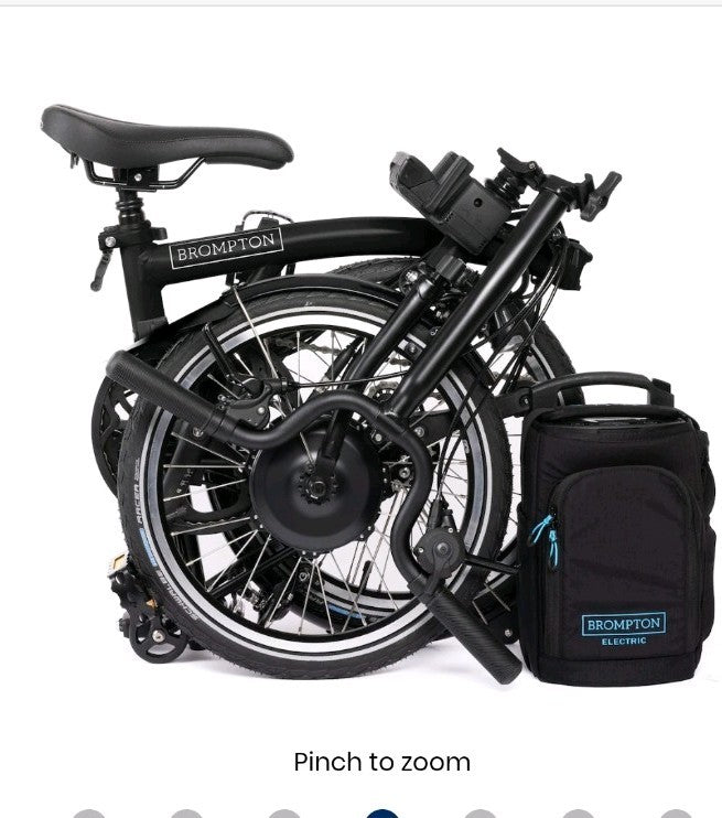 Brompton Electric C Line 12-speed - Mid Handlebar - Folding Bike