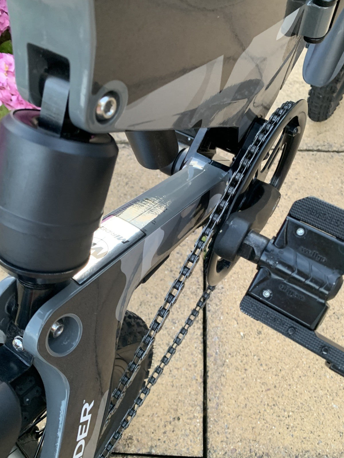 MiRider One Folding Cycle camo , 16-inch Wheels Used.