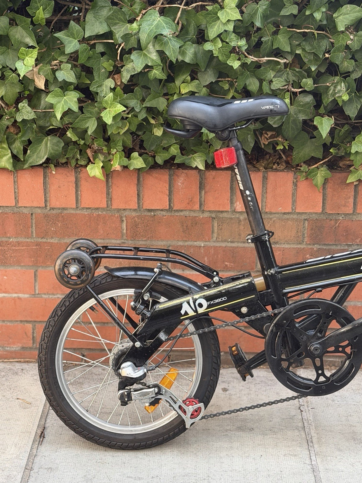 Bisan FX3800 Folding Bike – Black, 16” Wheels, Used, Working Condition