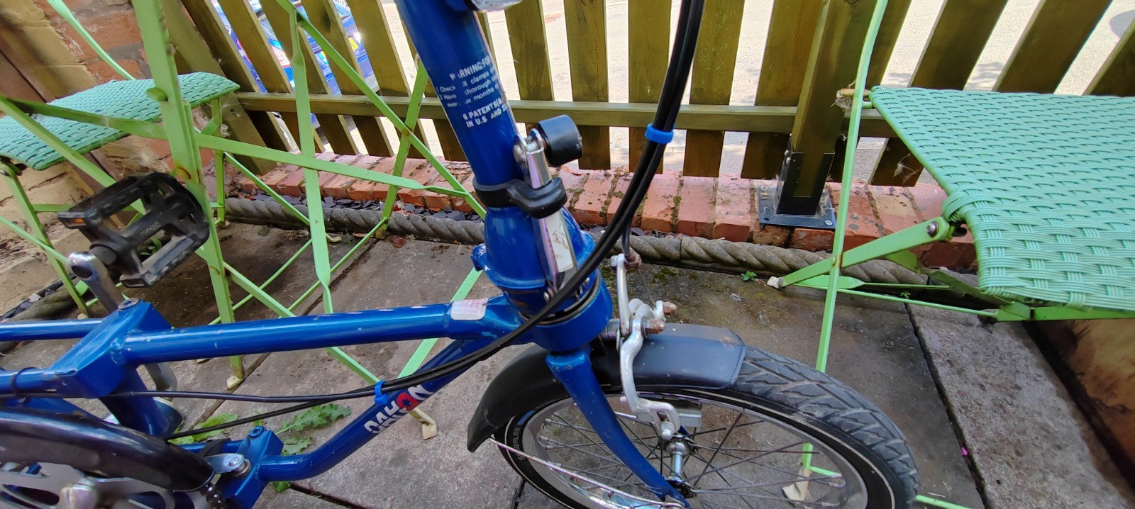 Dahon Folding Bicycle 16" Wheels Blue 3 speed Vintage GWO Collection Only Leics