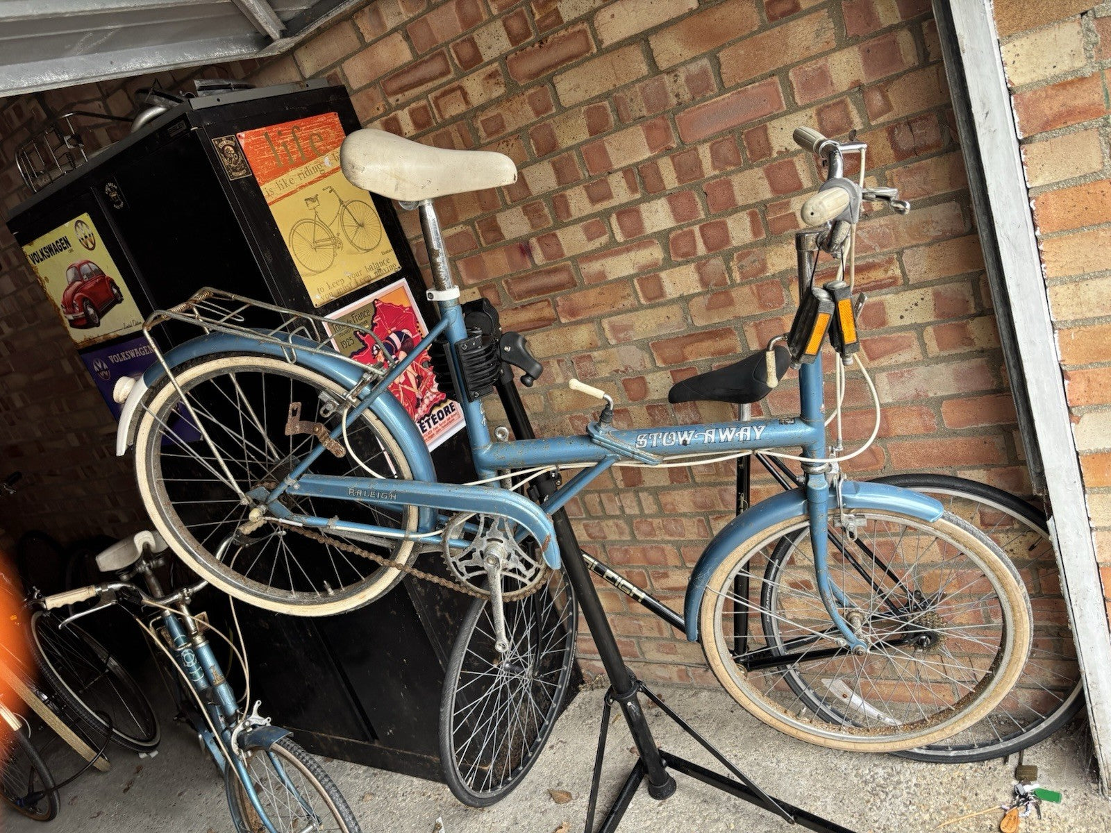 Raleigh Stowaway Folding Bike for Restoration Spares Or Repair Project