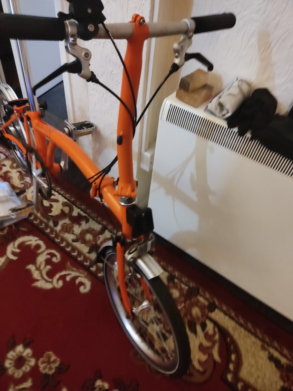 Brompton S3L Folding Bike 3-Speed, Orange