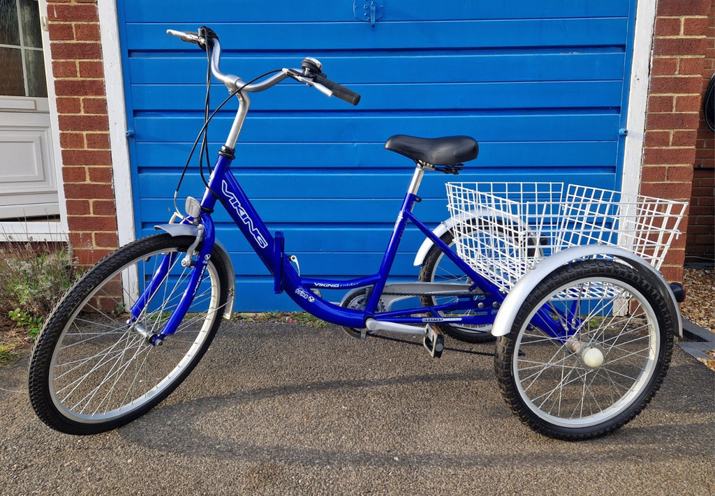 Viking Adult Trike Tricycle Bike Folding 6 Speed Shimano 20" Wheels Basket