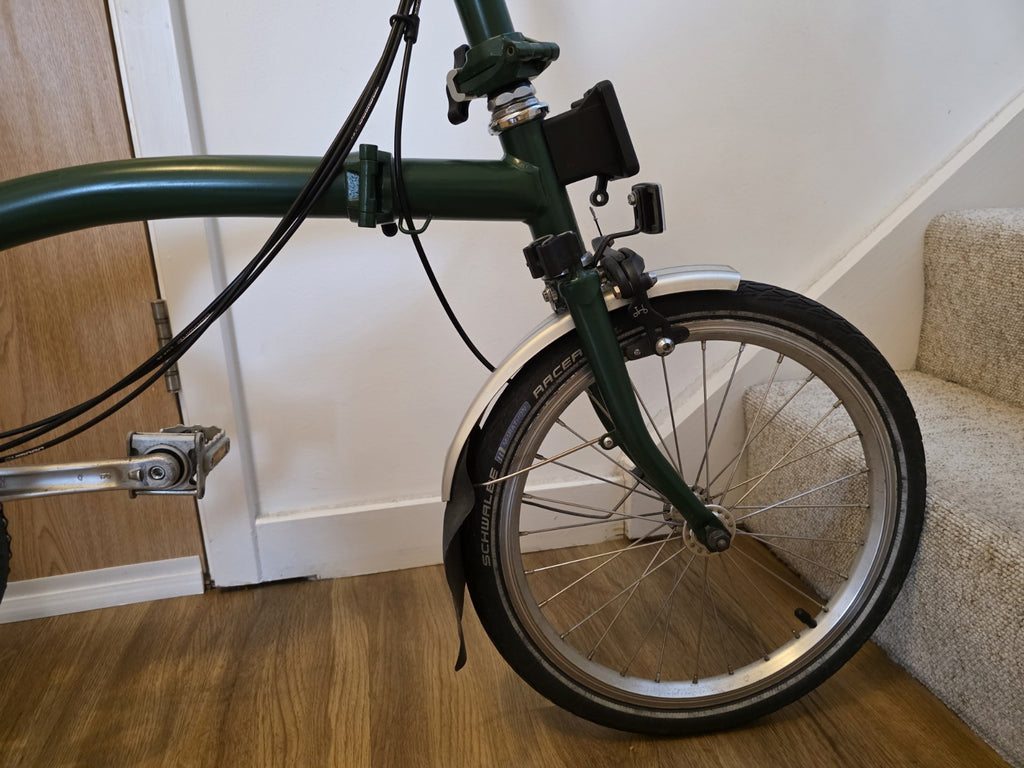 Brompton Folding Bike 6-Speed H6L British Racing Green - Serviced and Upgraded