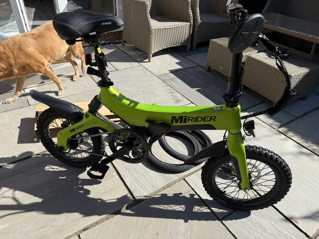 MiRider One Folding Electric Urban Bike - Acid Green - Amazing Condition