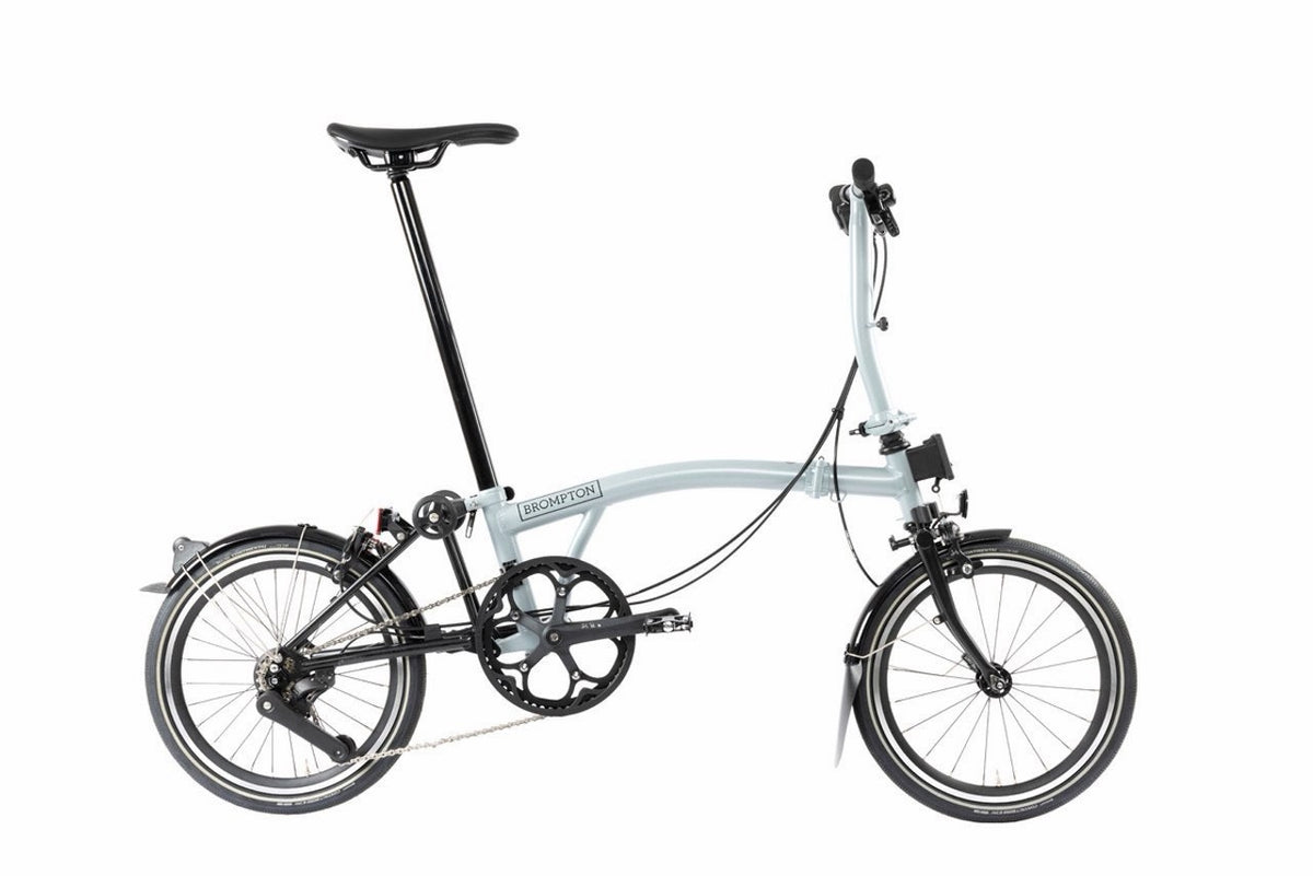 Brompton P Line Explore 12-Speed 2025 – Lunar Ice – Excellent Condition