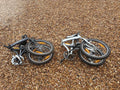 A pair of 16in 6-gear Bicycles4u folding bikes