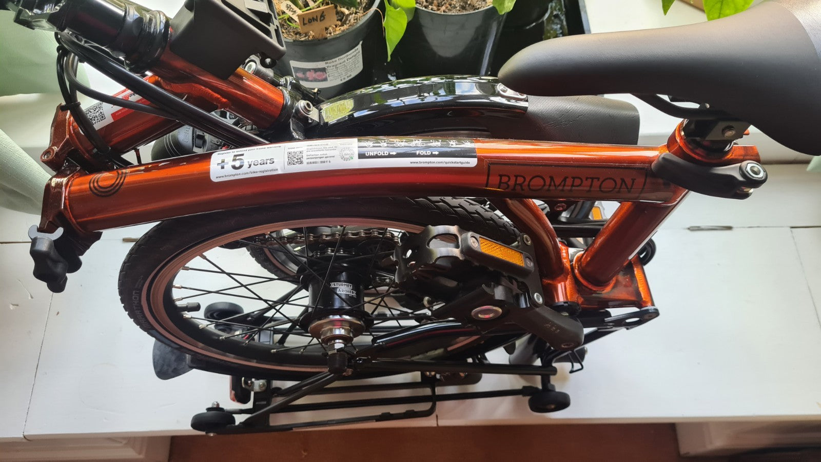 Brompton M6L 2021 Black Edition Flame Lacquer + Extras