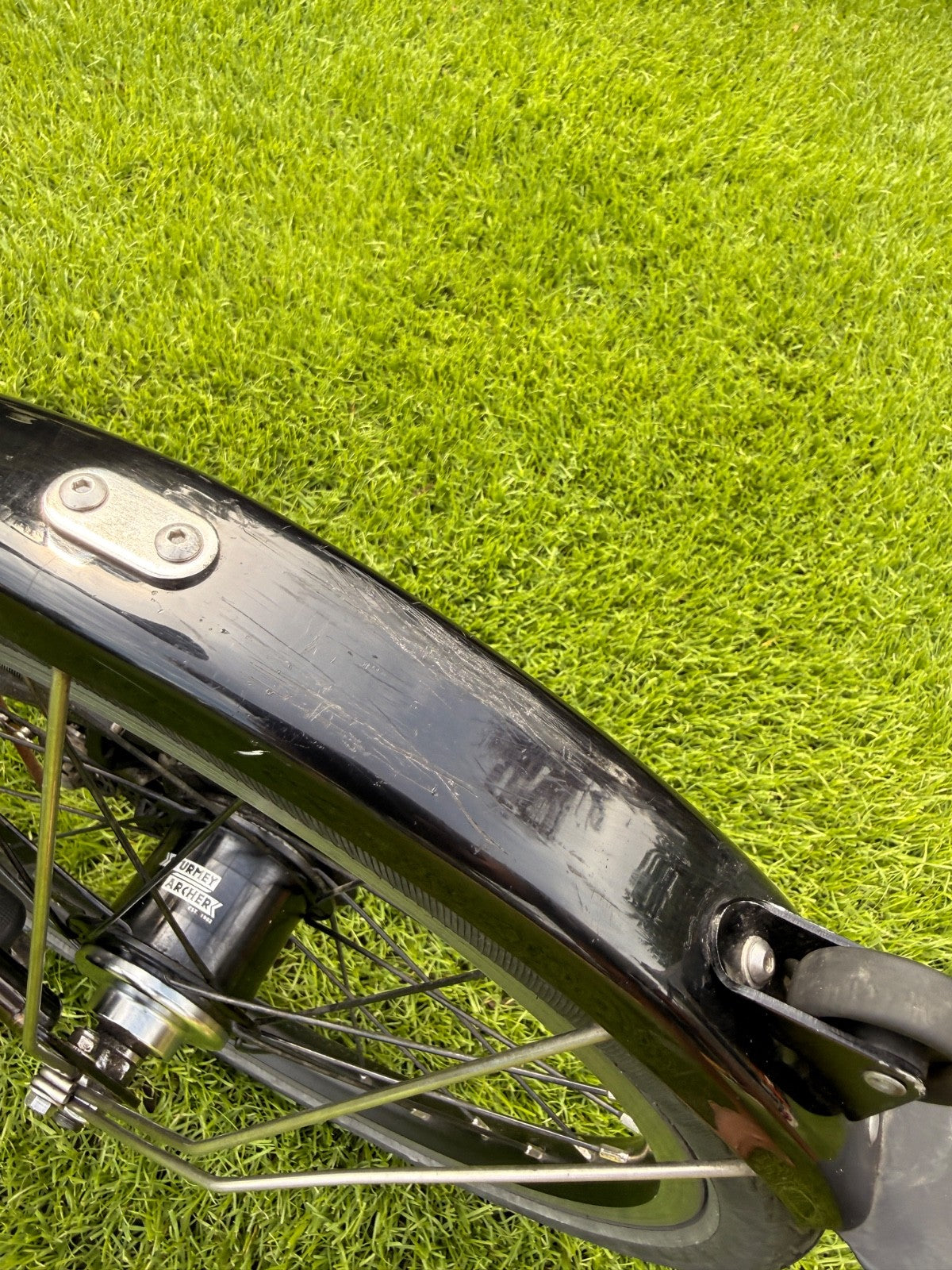 Brompton S6L Black Edition Black Lacquer 6 Speed Brooks B17 + Pump