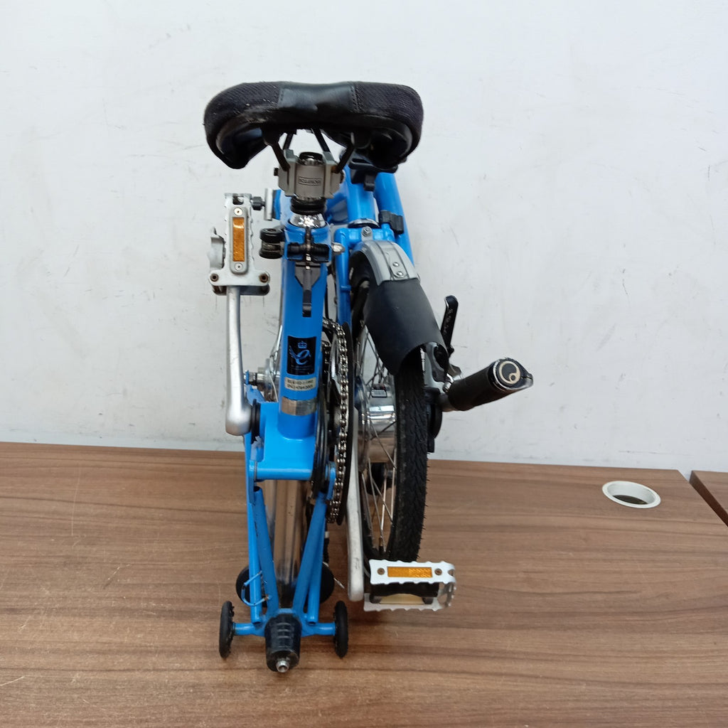 Brompton C Line M6L Folding Bike Arctic Blue 6 Speed Folding Bicycle