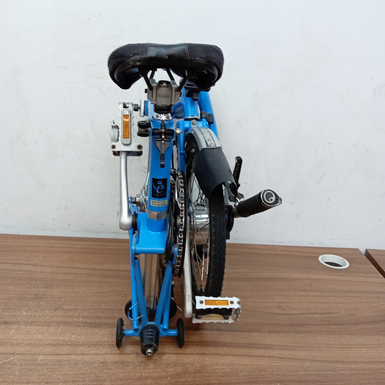 Brompton C Line M6L Folding Bike Arctic Blue 6 Speed Folding Bicycle