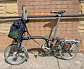 Brompton P6R Black Folding Bike 6 Speed Shimano Hub Dynamo +Genuine Brompton Bag