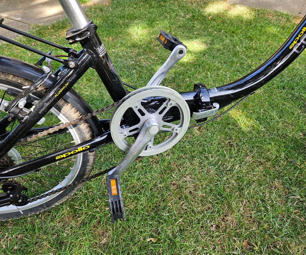 Apollo Contour Unisex Folding Bike 7 Speed, Black, 20" Wheels