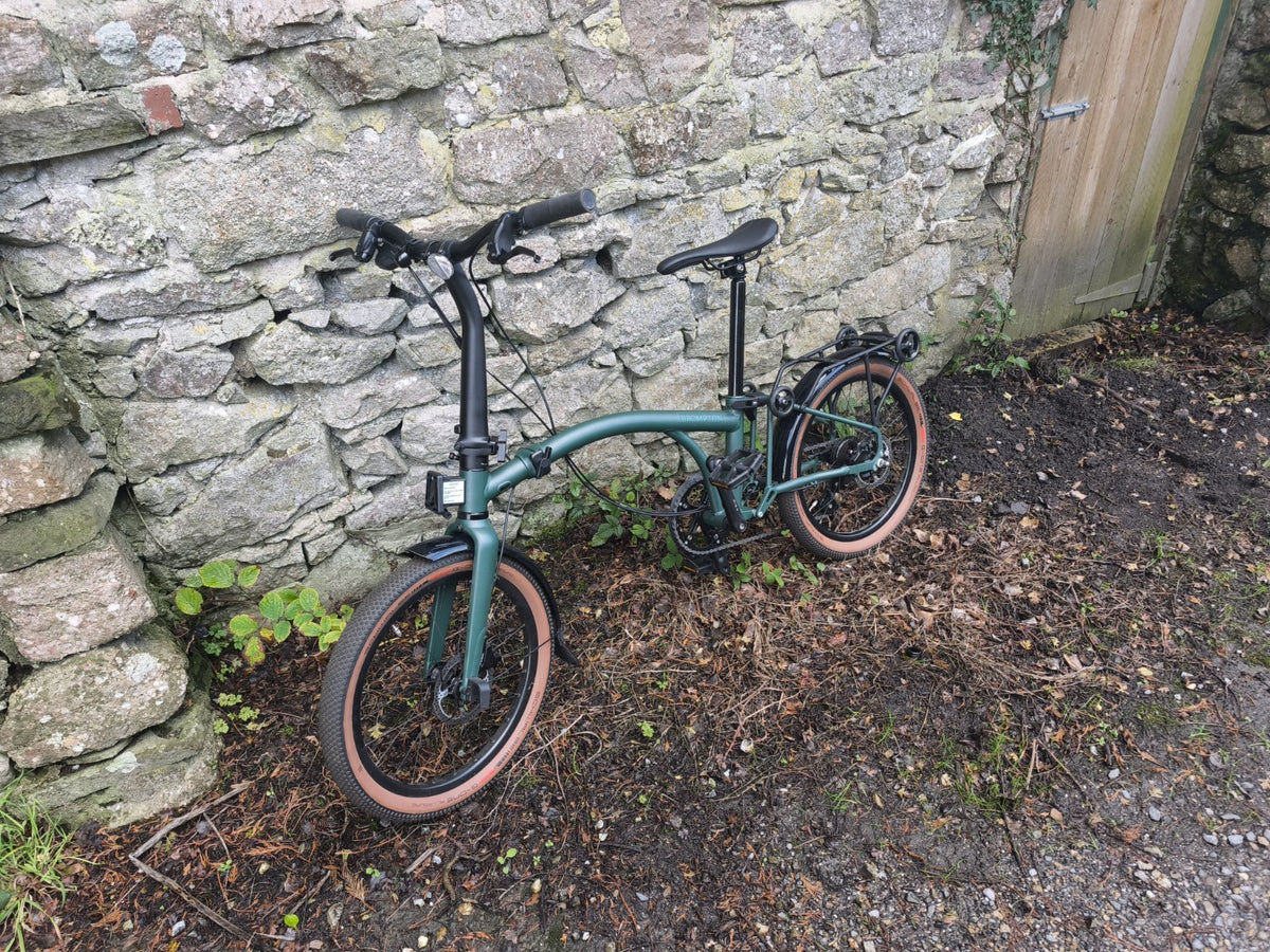 Brompton G Line 8-Speed Medium Folding Bike Forest Green, Men's