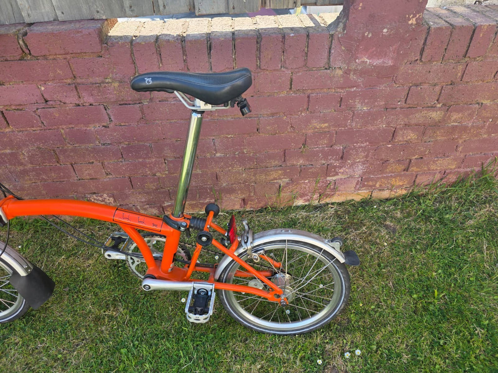 Brompton M6L Folding Bike - Orange Speed