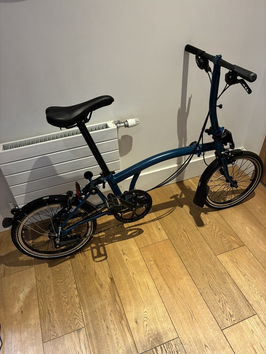 Brompton C Line Explore 6 Speed Low Bar 2024 Folding Bike - Ocean Blue
