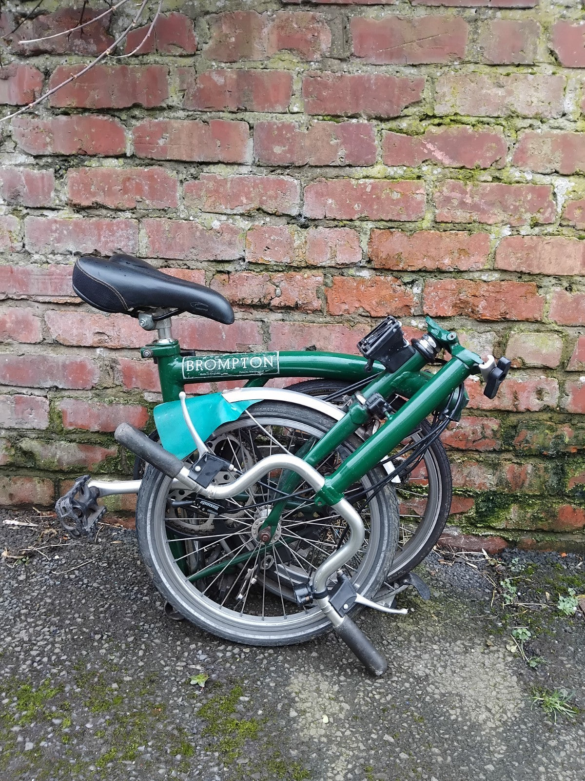 Brompton Folding Bike 3-Speed, Green